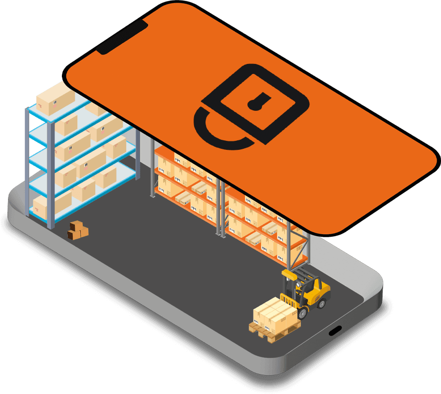 grafica deposito mobili con logo