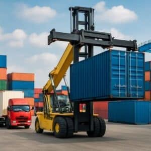 Foto movimentazione e gestione container